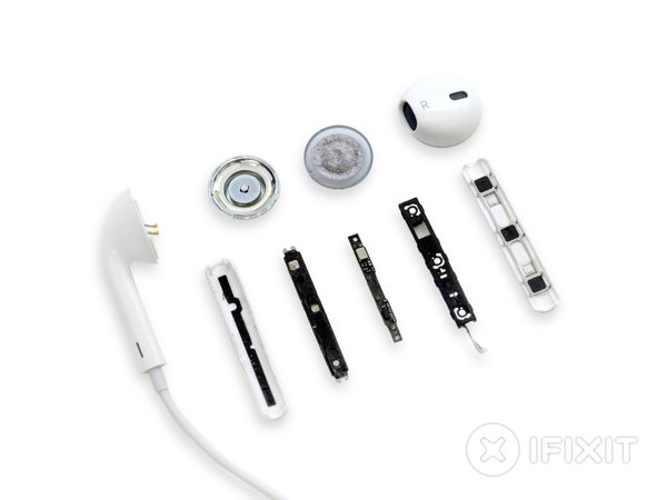 کالبدشکافی هدفون اپل ایرپادز (EarPods)