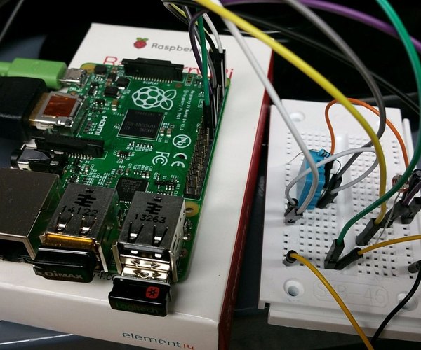 پروژه مانیتورینگ دما و رطوبت با رزبری‌پای و اینترنت اشیا (IoT) — مدار الکترونیکی